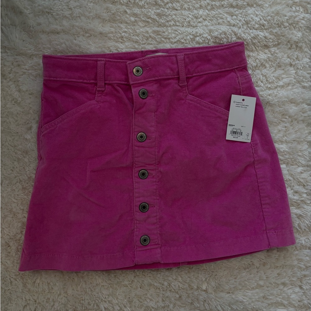 pink cotton skirt